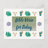 kerstbijbelse versie vandaag faux glitter Briefkaa Feestdagenkaart (Voorkant)