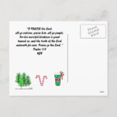 kerstbijbelse versie vandaag faux glitter Briefkaa Feestdagenkaart (Achterkant)