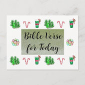 kerstbijbelse versie vandaag faux glitter Briefkaa Feestdagenkaart (Voorkant)