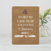 kerstbijbelversie feestdagenkaart (Staand voorkant)