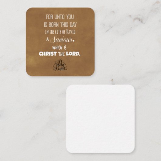 kerstbijbelversie informatiekaartje (Voorkant / Achterkant)