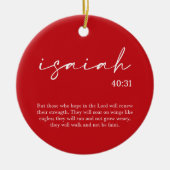 kerstbijbelversie keramisch ornament (Voorkant)