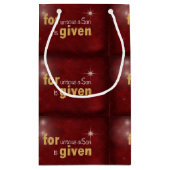 kerstbijbelversie klein cadeauzakje (Achterkant)