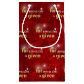 kerstbijbelversie klein cadeauzakje (Achterkant)