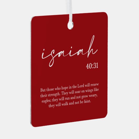 kerstbijbelversie metalen ornament (Voorkant Rechts)