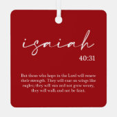 kerstbijbelversie metalen ornament (Achterkant)