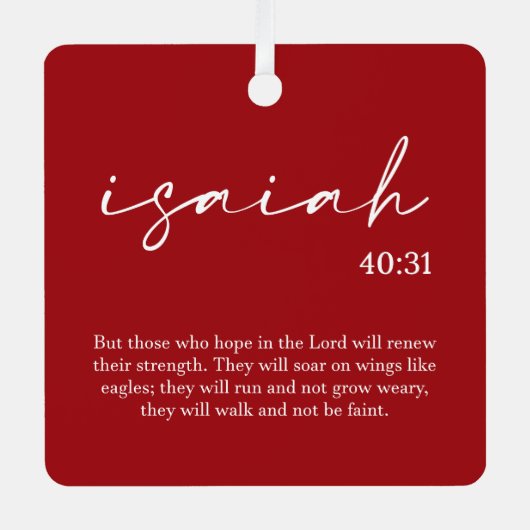 kerstbijbelversie metalen ornament (Voorkant)