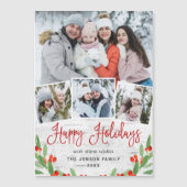 Kerstbijtende Birch Bark 4 PHOTO Magnetic Card (Voorkant)