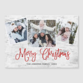 Kerstbijtende marsmank 3 FOTO Magnetische Kaart (Voorkant)