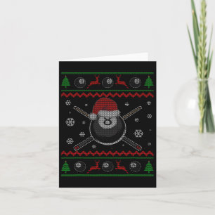 Kerstbiljart Zwembad Snooker Sport Speler Fun Kaart
