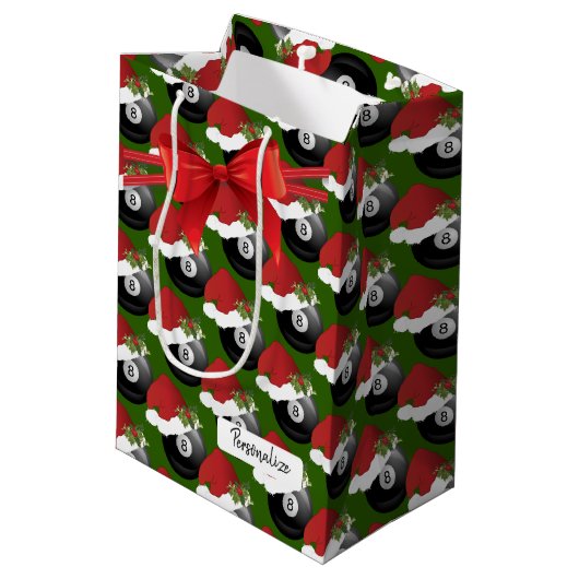 KerstBilliardbeugel Medium Cadeauzakje (Achterkant Gekanteld)