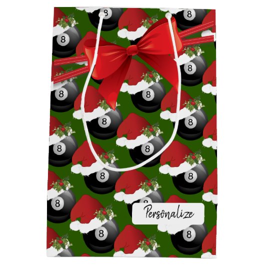 KerstBilliardbeugel Medium Cadeauzakje (Achterkant)