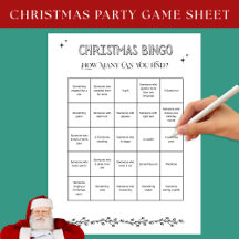 Kerstbingo activiteitenblad