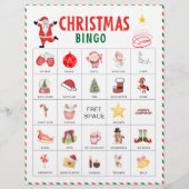 Kerstbingokaarten | Kerstfeestspel voor kinderen Flyer (Voorkant)