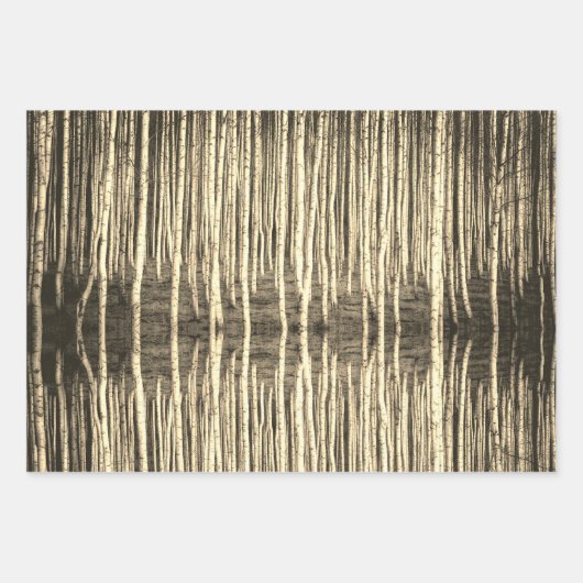 KerstBirch Forest Mode Ayasha Logo Inpakpapier Vel (Voorkant 3)