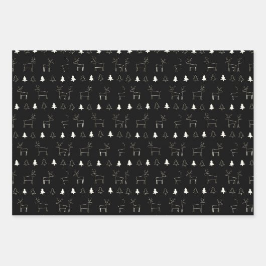 KerstBirch Forest Mode Ayasha Logo Inpakpapier Vel (Voorkant 2)