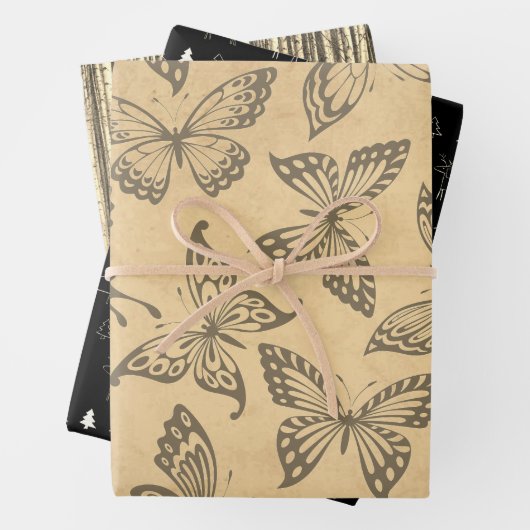 KerstBirch Forest Mode Ayasha Logo Inpakpapier Vel (In situ)