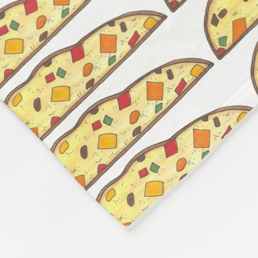 Kerstbiscotti Italiaans dessert Pastry Fleece Deken (Hoek)