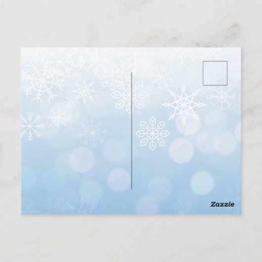 Kerstbitmunt in feestdag, groot briefkaart (Achterkant)