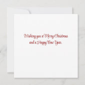 Kerstbizon Buffel Santa Claus Kerstkaart (Achterkant)