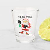 kerstblaasglas shot glas (Voorkant)