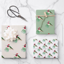 kerstblad Anna's Hummingbird Wrapping Paper Sheets