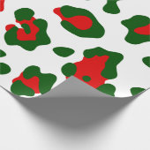 kerstblad cadeaupapier (Hoek)