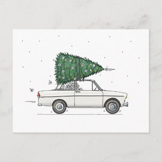 Kerstblad Daf 66 Briefkaart (Voorkant)