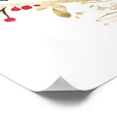 kerstblad elegant baby shower welkomstbord poster (Hoek)