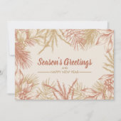 kerstblad feestdagenkaart (Voorkant)