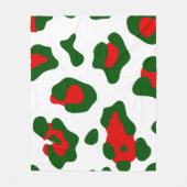 kerstblad fleece deken (Voorkant)