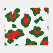 kerstblad fleece deken (Voorkant (Horizontaal))