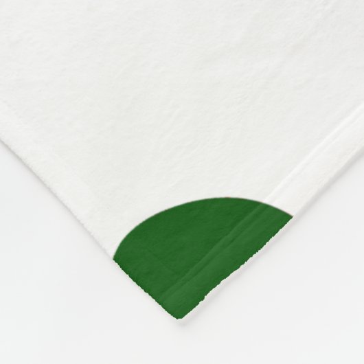 kerstblad fleece deken (Hoek)
