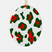 kerstblad keramisch ornament (Rechts)