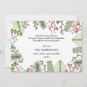 Kerstblad Kerst Foto Kaart (Achterkant)