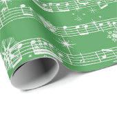 kerstblad met groen kerstblad cadeaupapier (Rol Hoek)