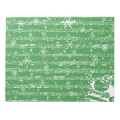 kerstblad met groen kerstblad notitieblok (Voorkant)