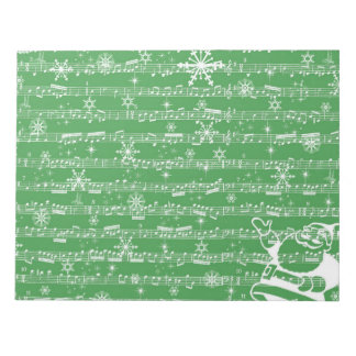kerstblad met groen kerstblad notitieblok