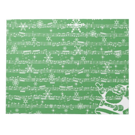 kerstblad met groen kerstblad notitieblok (Voorkant)