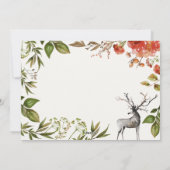 kerstblad met rode en groene foto feestdagenkaart (Achterkant)