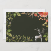 kerstblad met rode en groene foto feestdagenkaart (Achterkant)