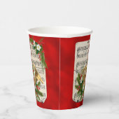 Kerstblad Muziek uit de Franse horn Red Papieren Bekers (Rechts)