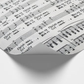 Kerstblad Muziek voor kerst Cadeaupapier (Hoek)