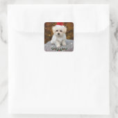 kerstblad voor Maltese stickers (Tas)