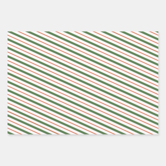 kerstbladen van citrusvruchten, Oranje verpakt pap Inpakpapier Vel (Voorkant 3)