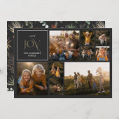 Kerstbladeren Joy waterverf botanische foto Feestdagenkaart (Voorkant / Achterkant)