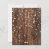 Kerstbladeren & String Lights Holiday Foto Feestdagenkaart (Achterkant)