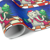 Kerstbladerend Baby met Pet, karf en gal Cadeaupapier (Rol Hoek)