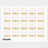 Kerstbladerwinter Baby shower Vierkante Sticker (Vel)