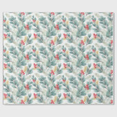 kerstbladpapier cadeaupapier (Vlak)